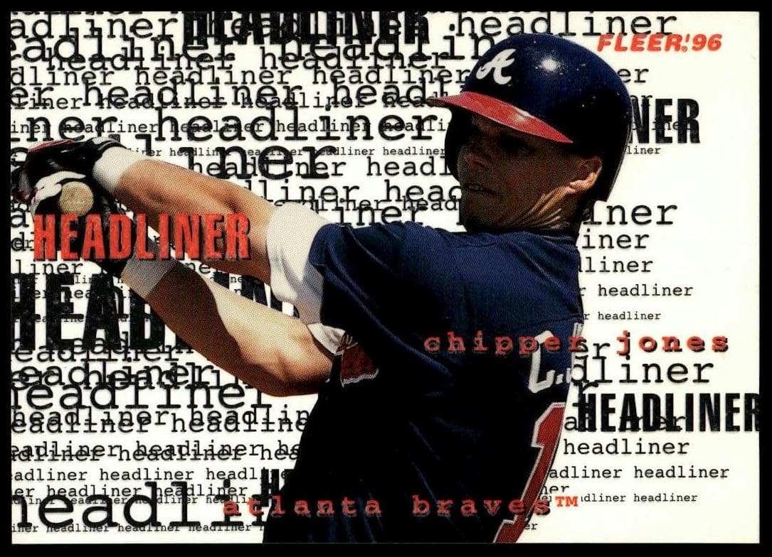 Chipper Jones 1996 fleer
