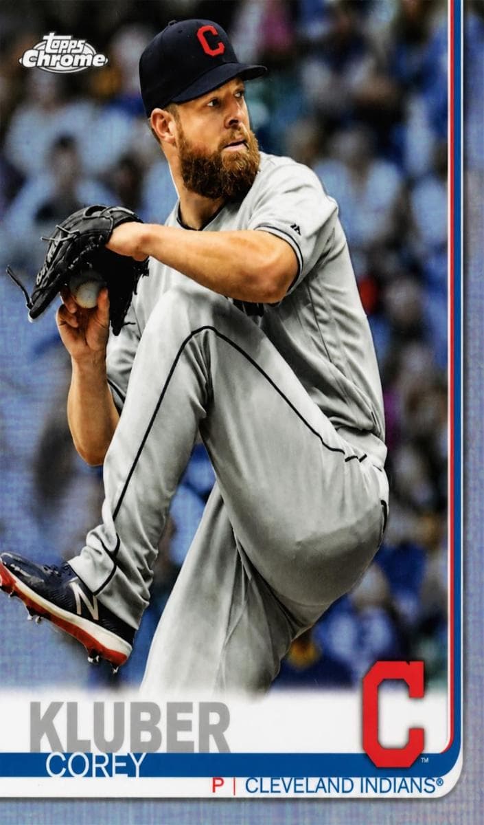 Corey Kluber 2019 topps Topps Chrome