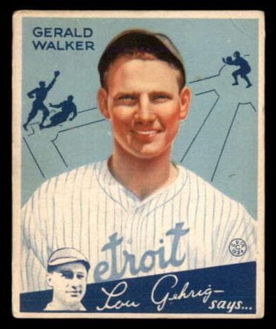 Gee Walker 1934 unknown Goudey