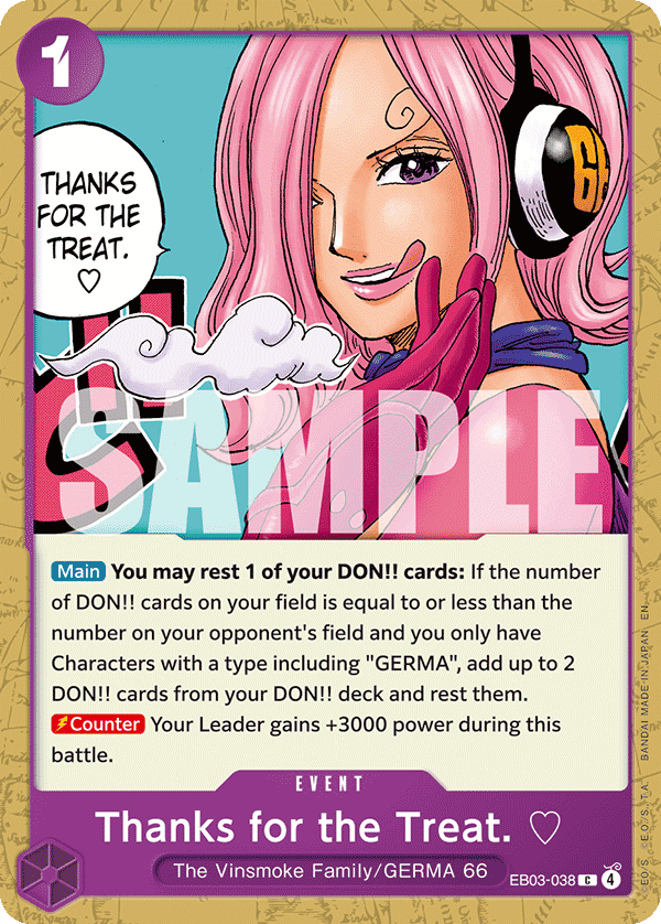 Thanks For The Treat. ♡ 2026 One Piece