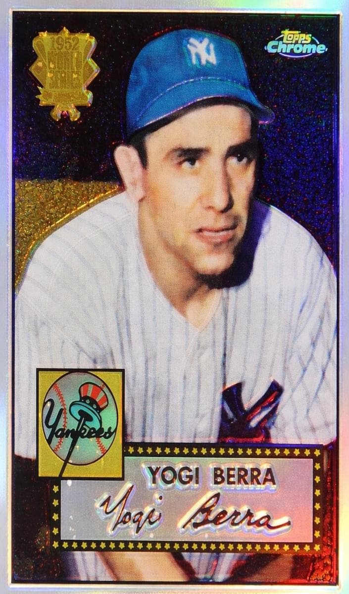 Yogi Berra 2002 topps Topps Chrome