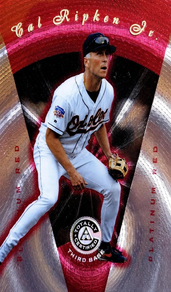 Cal Ripken Jr. 1997 panini Pinnacle Totally Certified