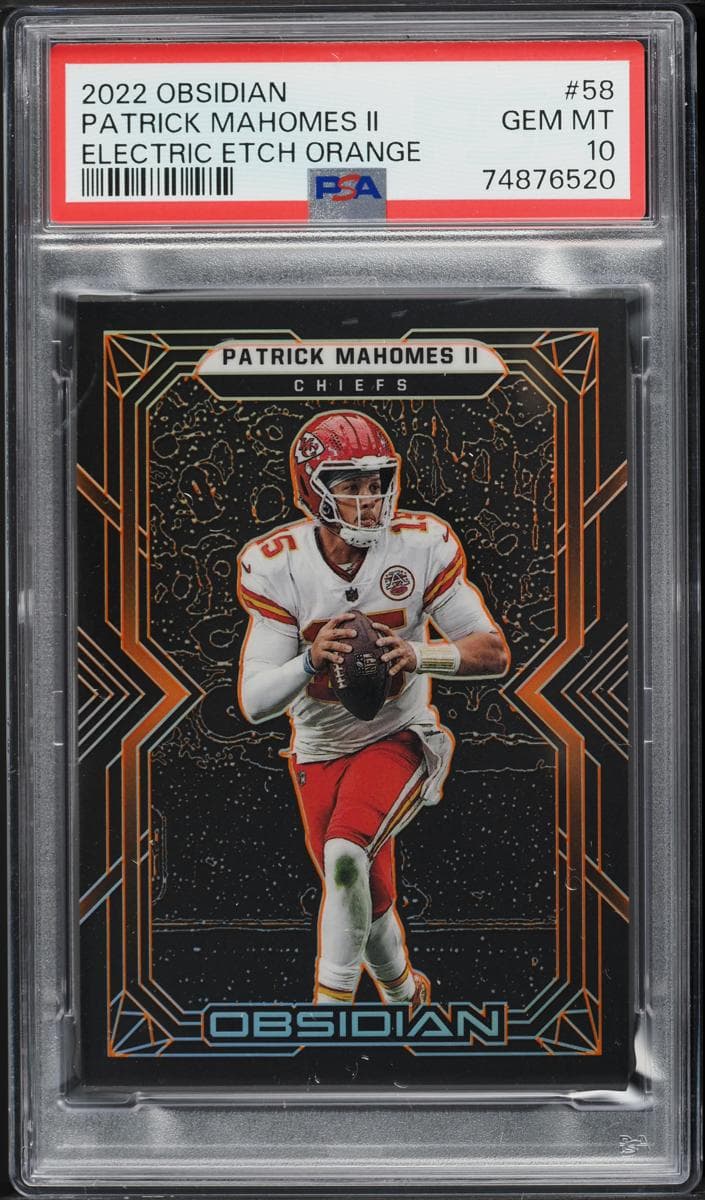 Patrick Mahomes II 2022 panini Panini Obsidian