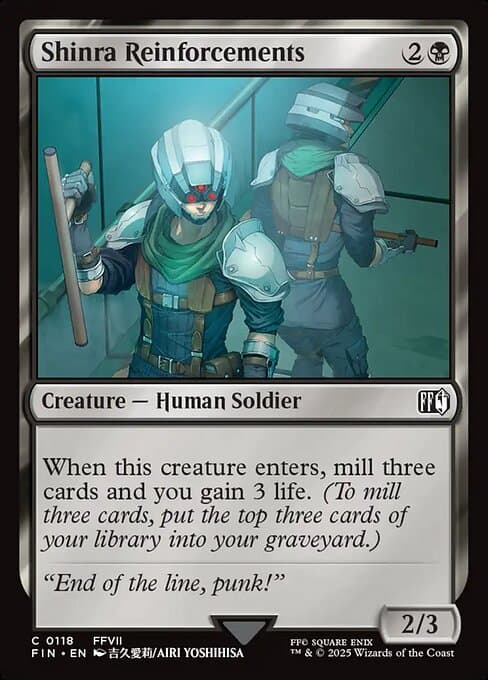 Shinra Reinforcements 2025 Magic: The Gathering Final Fantasy