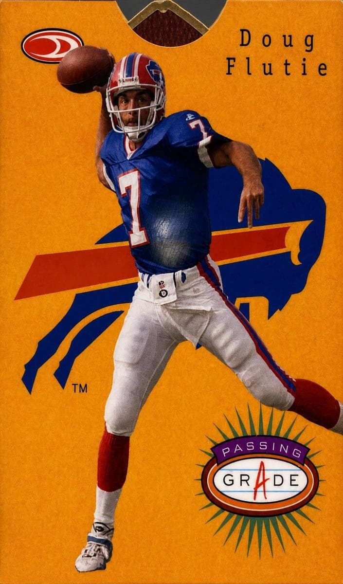 Doug Flutie 1999 panini Preferred Qbc Passing Grade