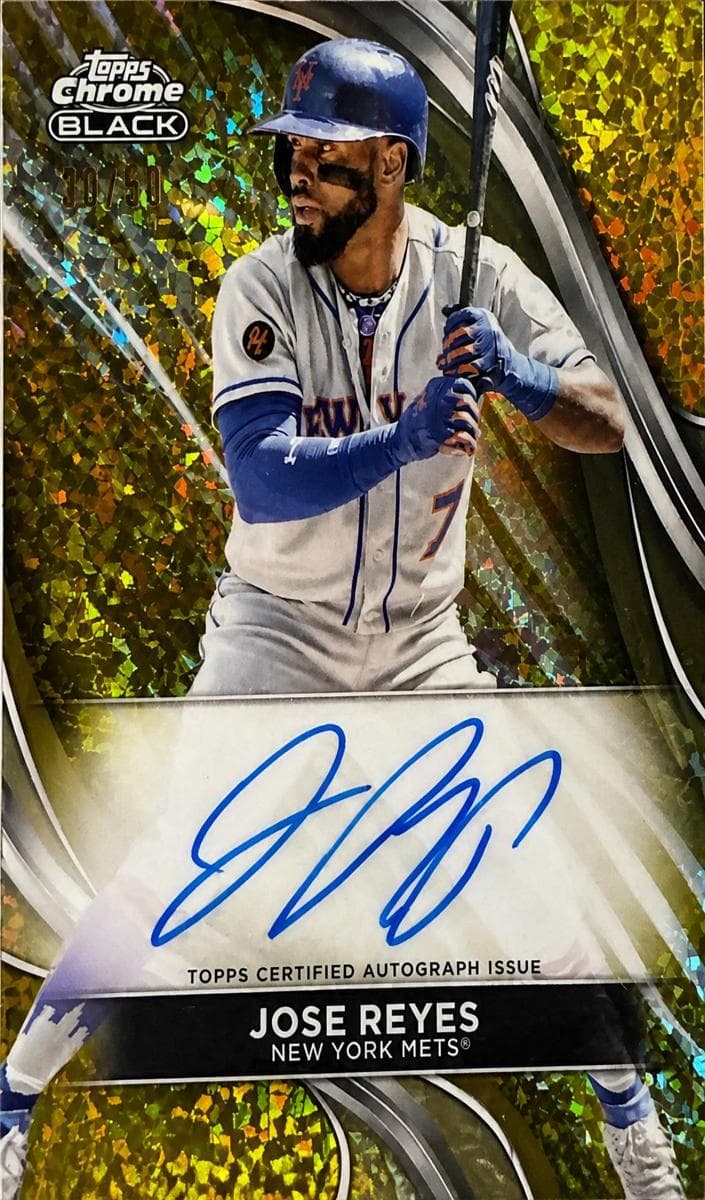 Jose Reyes 2024 topps Topps Chrome Black