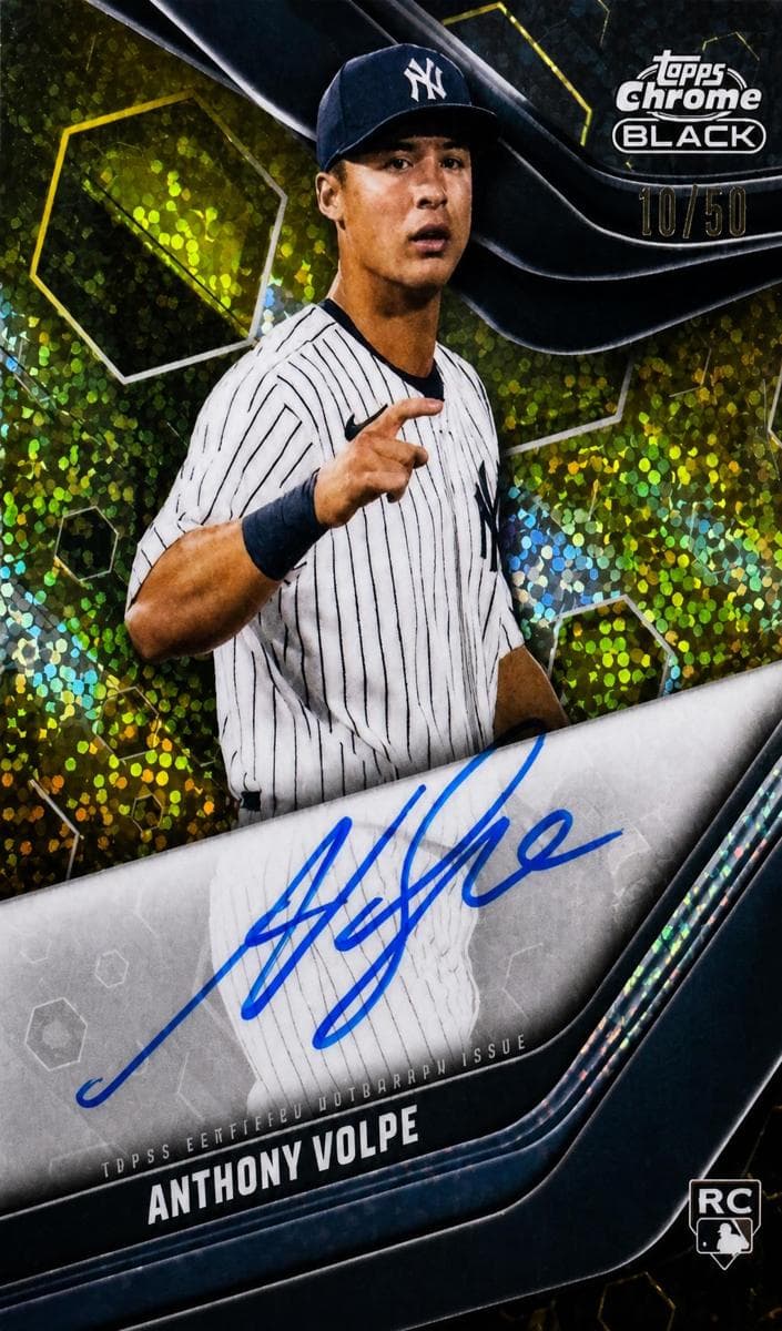 Anthony Volpe 2023 topps Topps Chrome Black