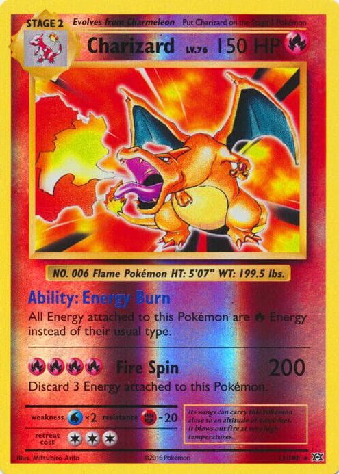 Charizard trading card