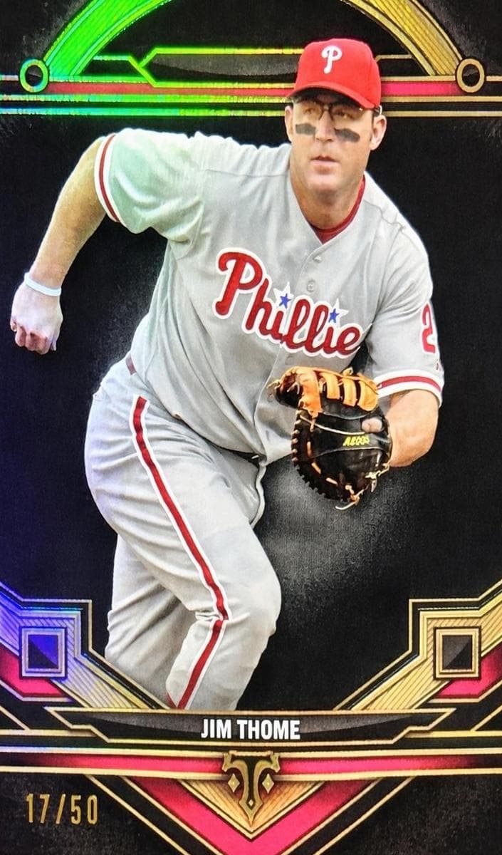 Jim Thome 2024 topps Topps Triple Threads