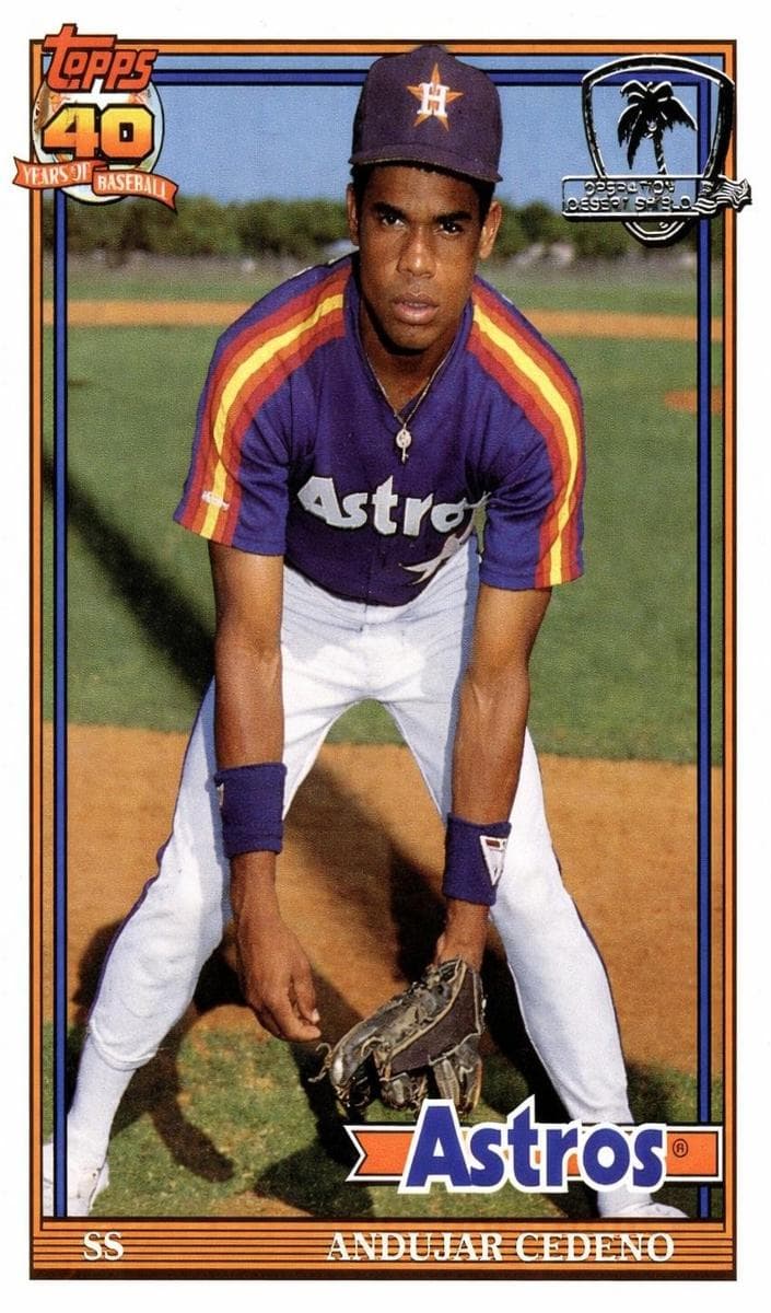 Andujar Cedeno 1991 topps Topps
