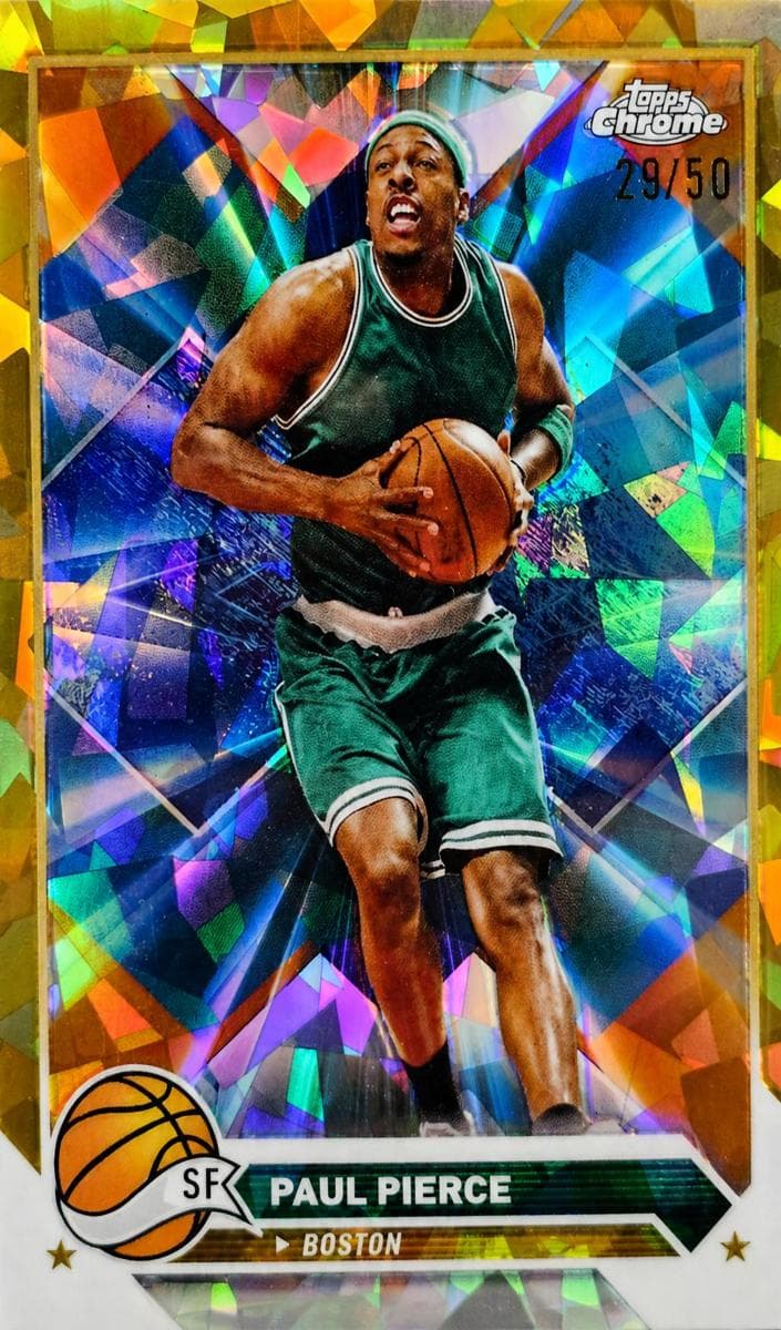 Paul Pierce 2023 topps Topps Chrome Sapphire Edition