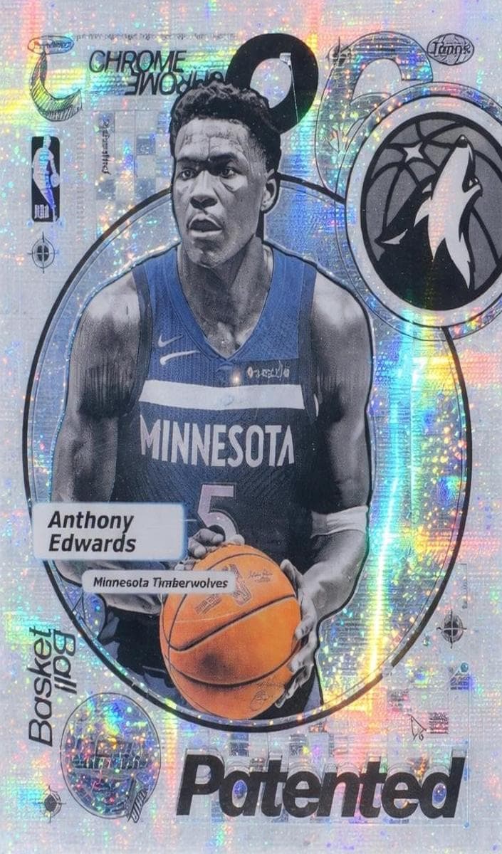 Anthony Edwards 2025 topps Topps Chrome
