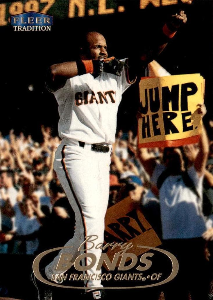 Barry Bonds 1998 fleer Fleer Tradition