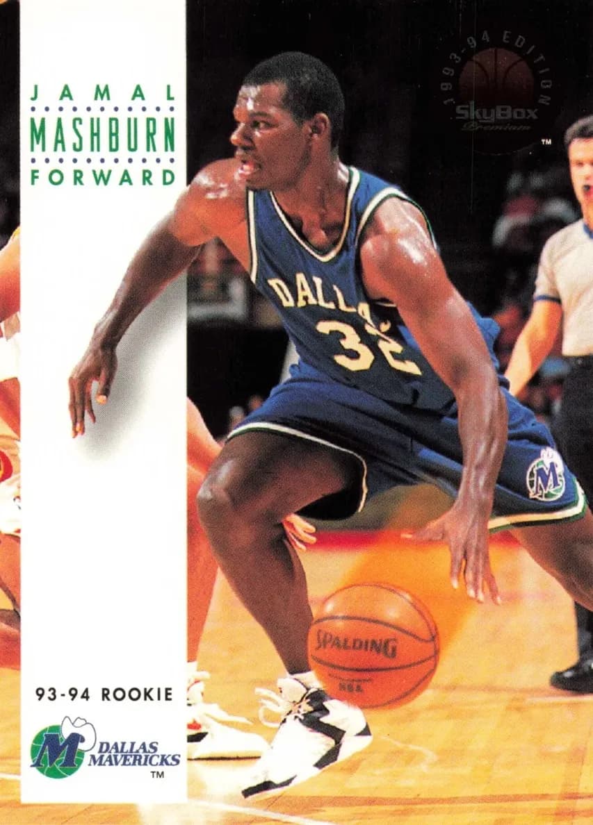 Jamal Mashburn 1993 fleer SkyBox Premium