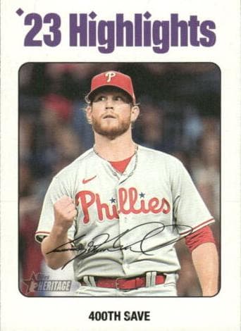 400th Save (Craig Kimbrel) 2024 topps