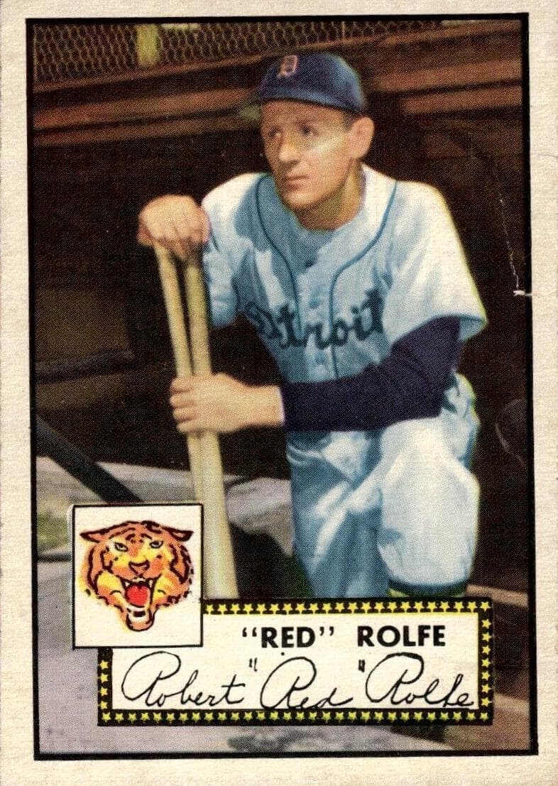 Red Rolfe 1952 topps Topps