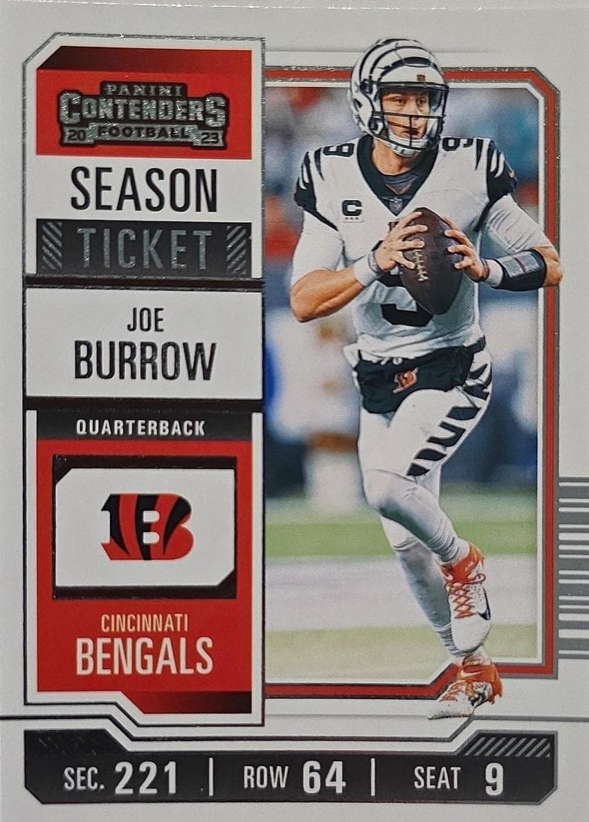 Joe Burrow 2023 panini Panini Contenders