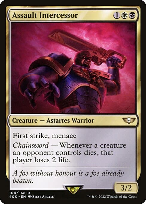 Assault Intercessor 2022 Magic: The Gathering Warhammer 40,000