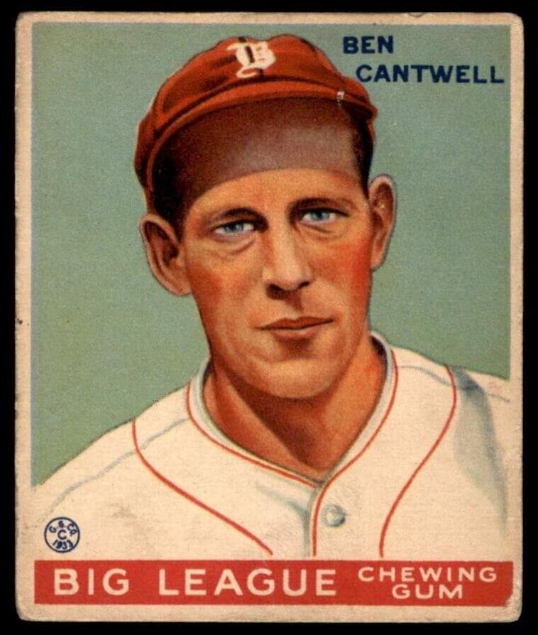 Ben Cantwell 1933 unknown Goudey