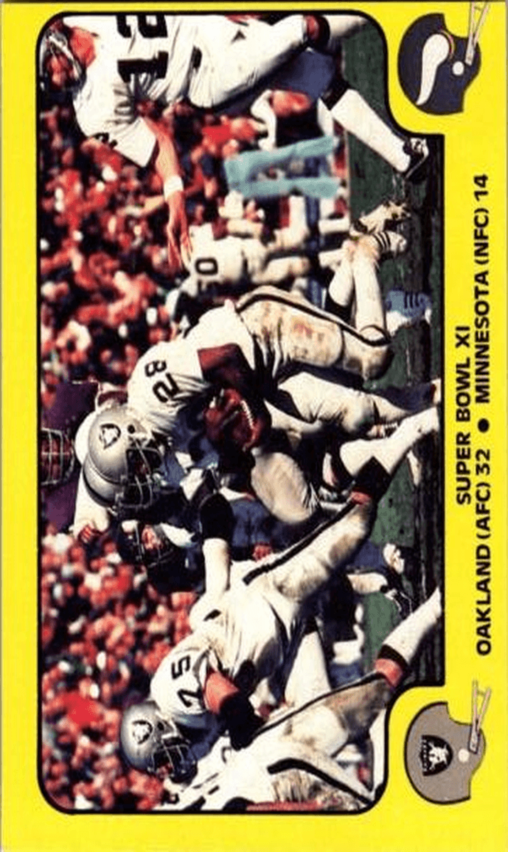 Super Bowl XI 1978 fleer