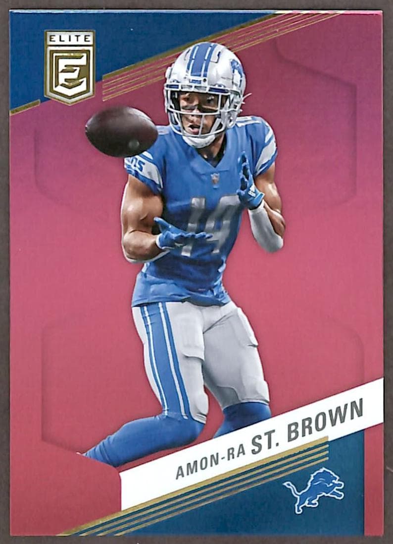 Amon-Ra St. Brown 2023 panini Elite Football Pink