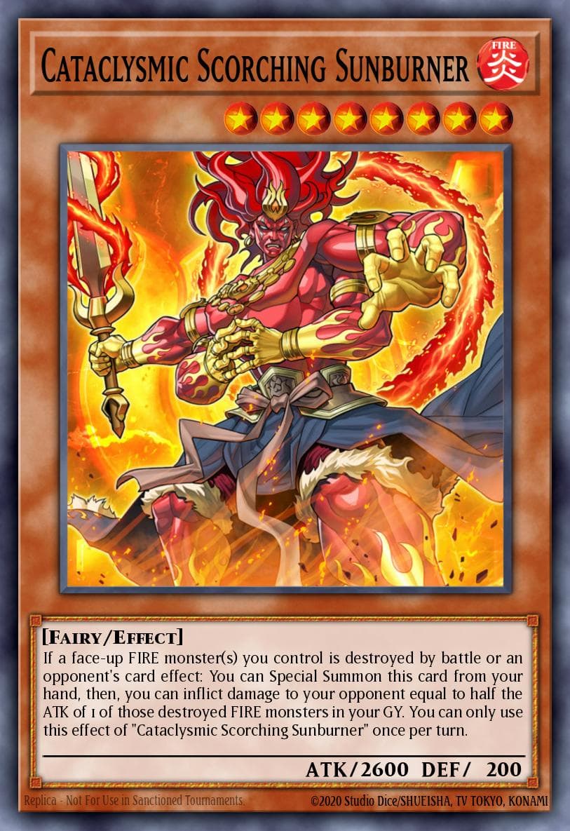 Cataclysmic Scorching Sunburner 2019 Yu-Gi-Oh!