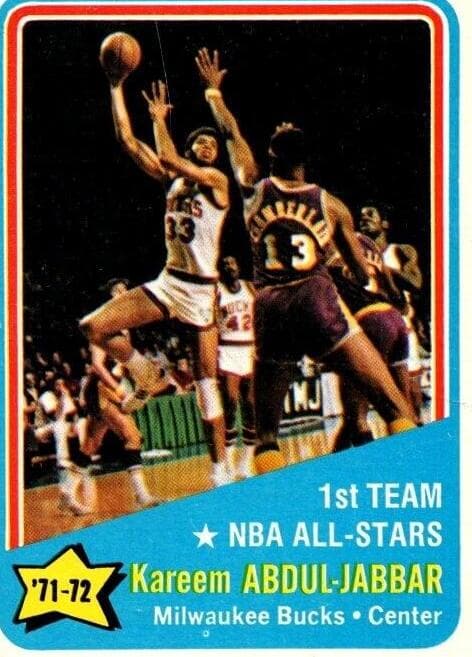 Kareem Abdul-Jabbar 1972 topps Topps