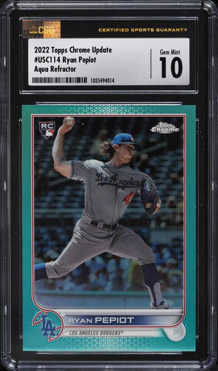 Ryan Pepiot 2022 topps Topps Chrome Update