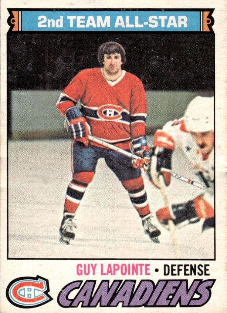 Guy Lapointe 1977 topps O-Pee-Chee