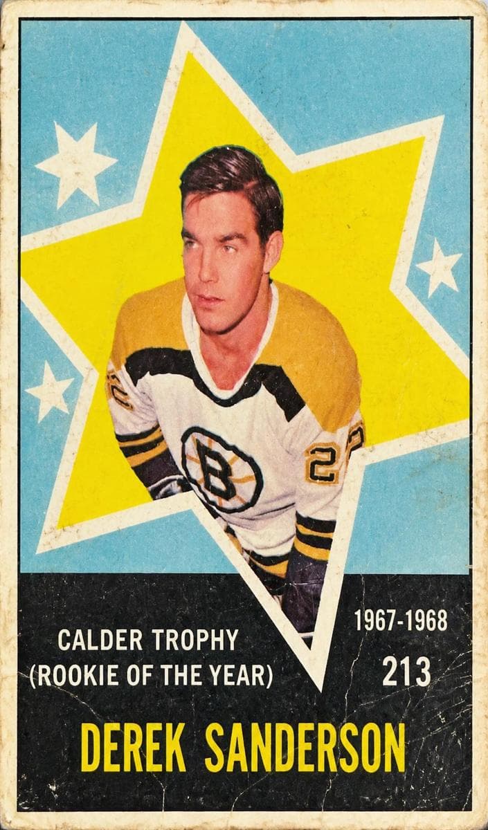 Derek Sanderson 1968 topps O-Pee-Chee