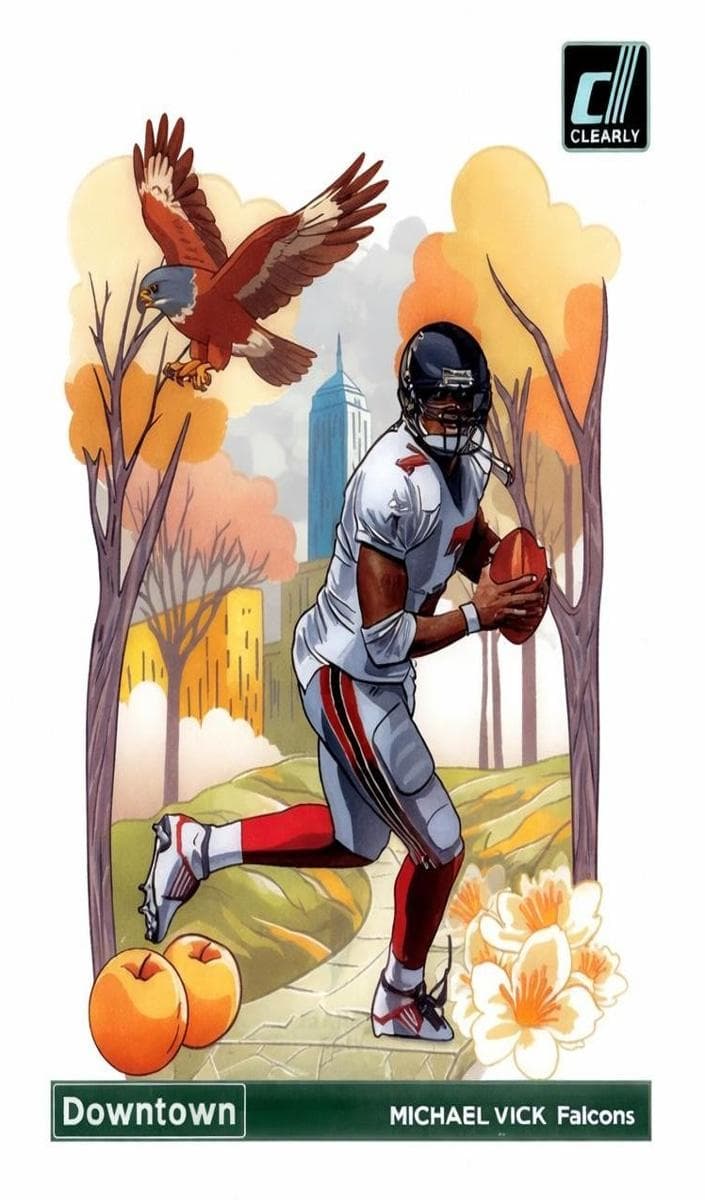 Michael Vick 2024 panini Clearly Donruss