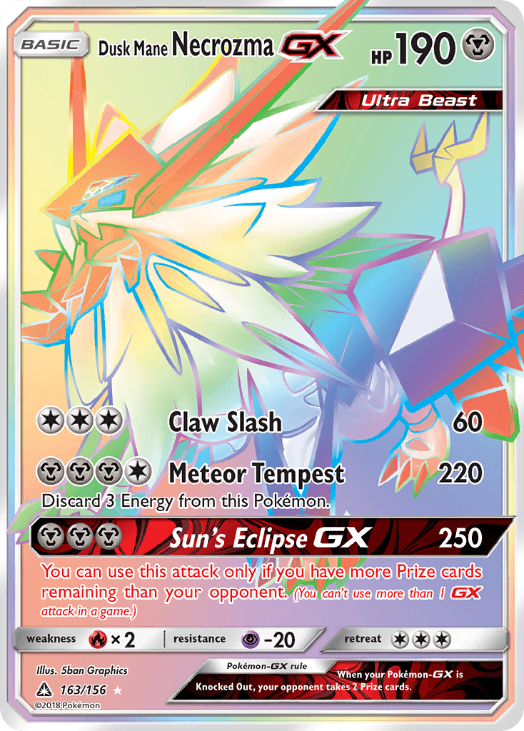 Dusk Mane Necrozma GX 2018 Pokemon Ultra Prism