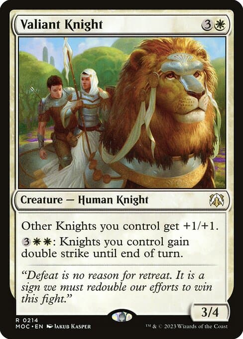 Valiant Knight 2023 Magic: The Gathering March of the Machine Commander