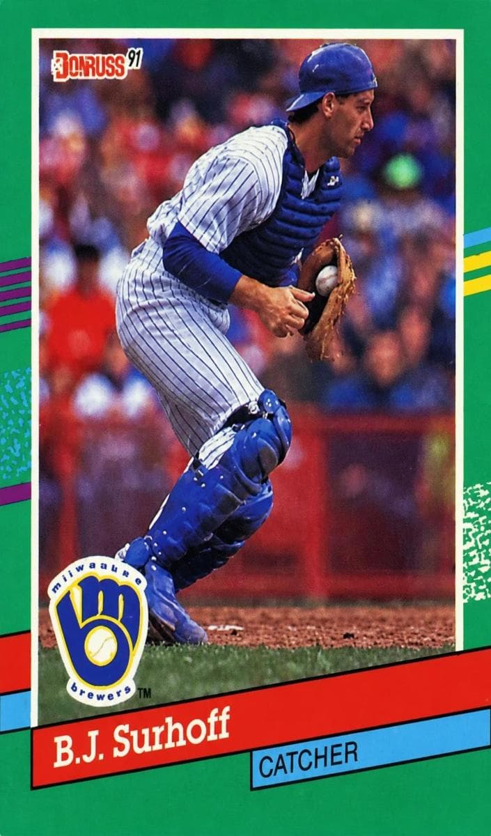 B.J. Surhoff 1991 panini Donruss