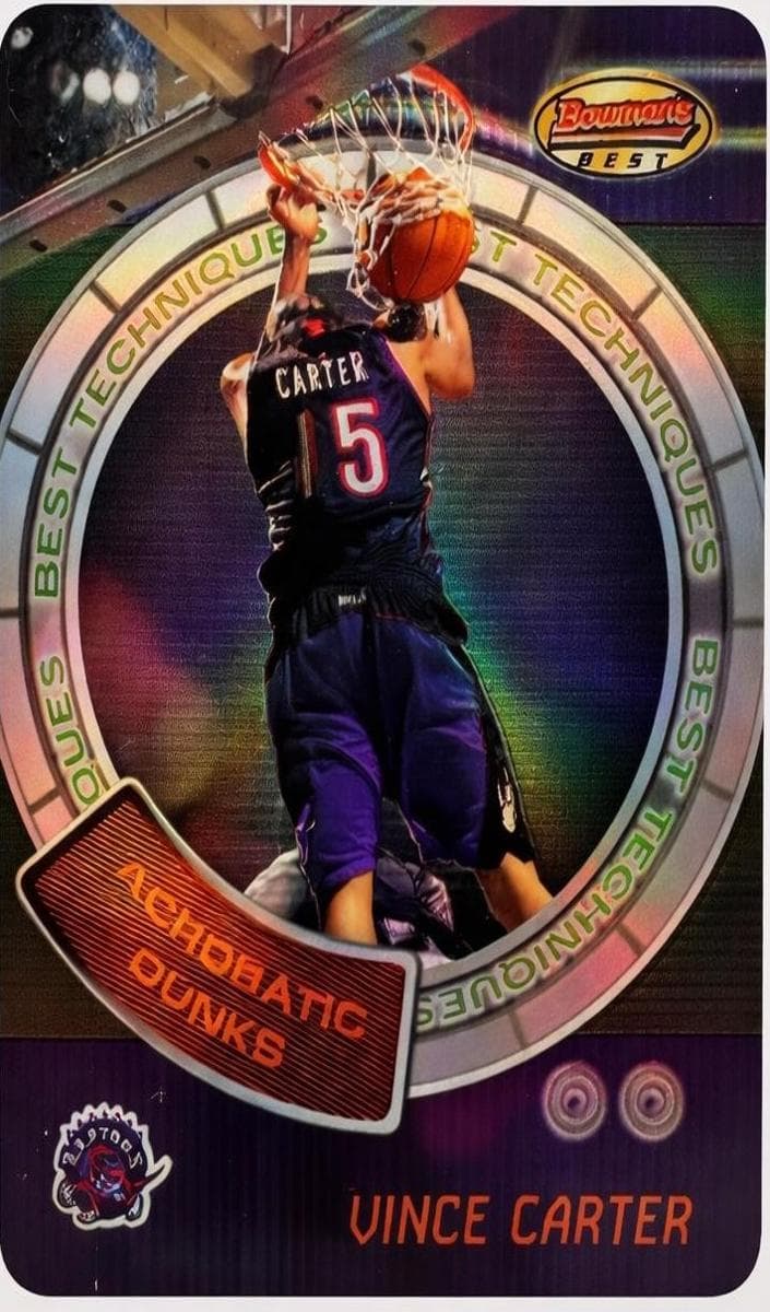 Vince Carter 1999 bowman Bowman's Best