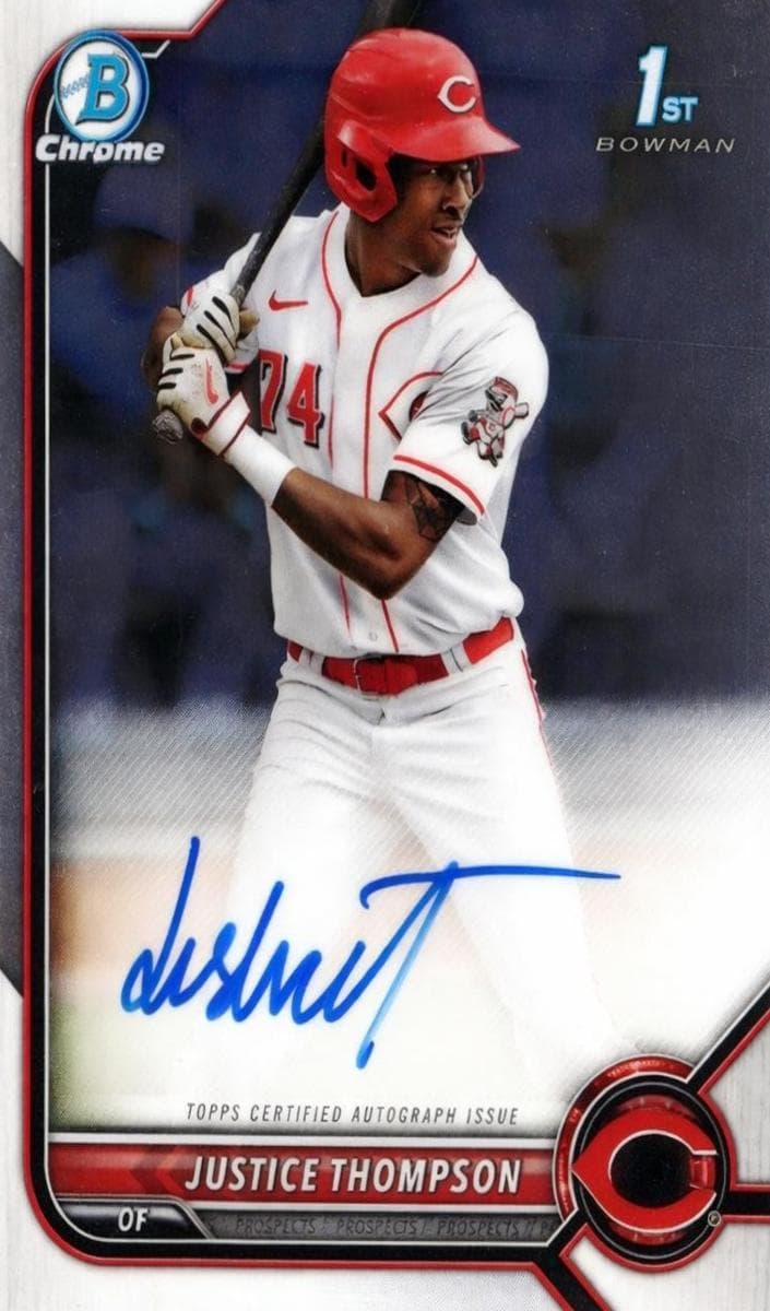 Justice Thompson trading card