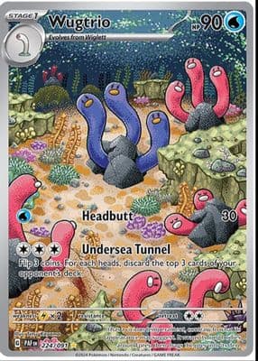 Wugtrio trading card