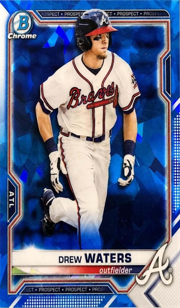 Drew Waters 2021 bowman Bowman Chrome Sapphire Edition