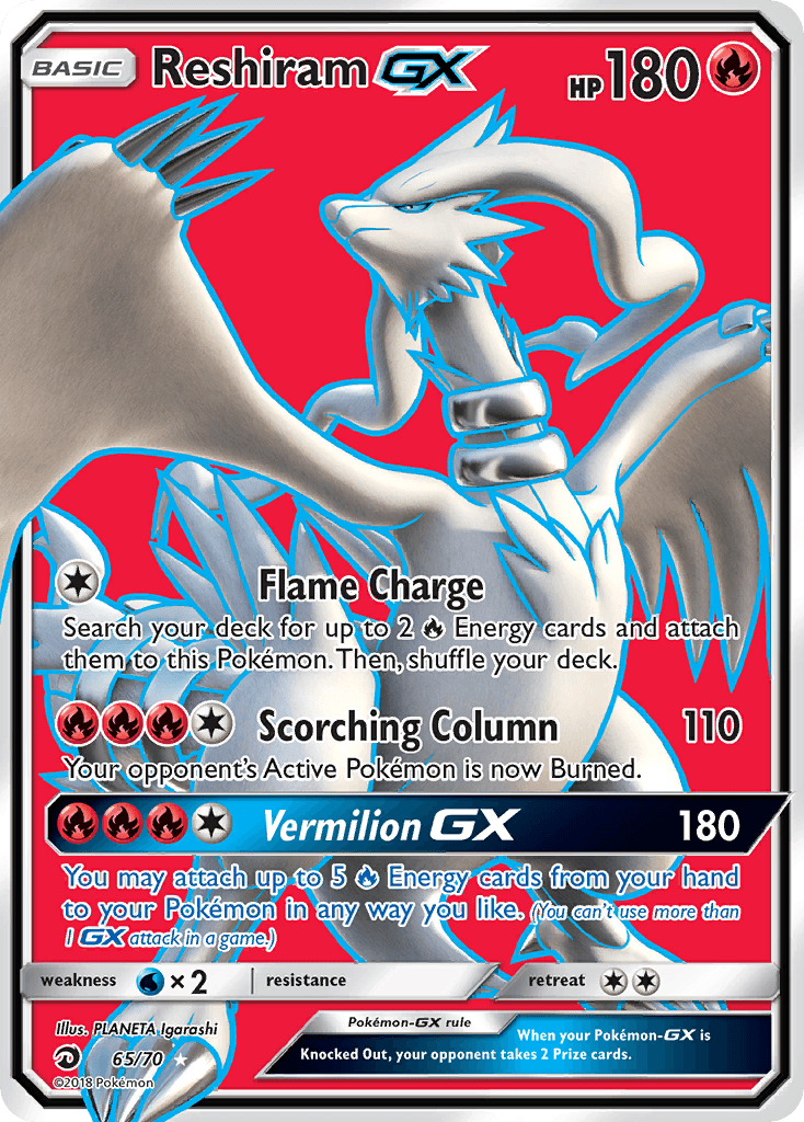 Reshiram GX 2018 Pokemon