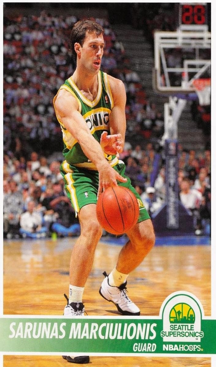 Sarunas Marciulionis 1994 panini Hoops