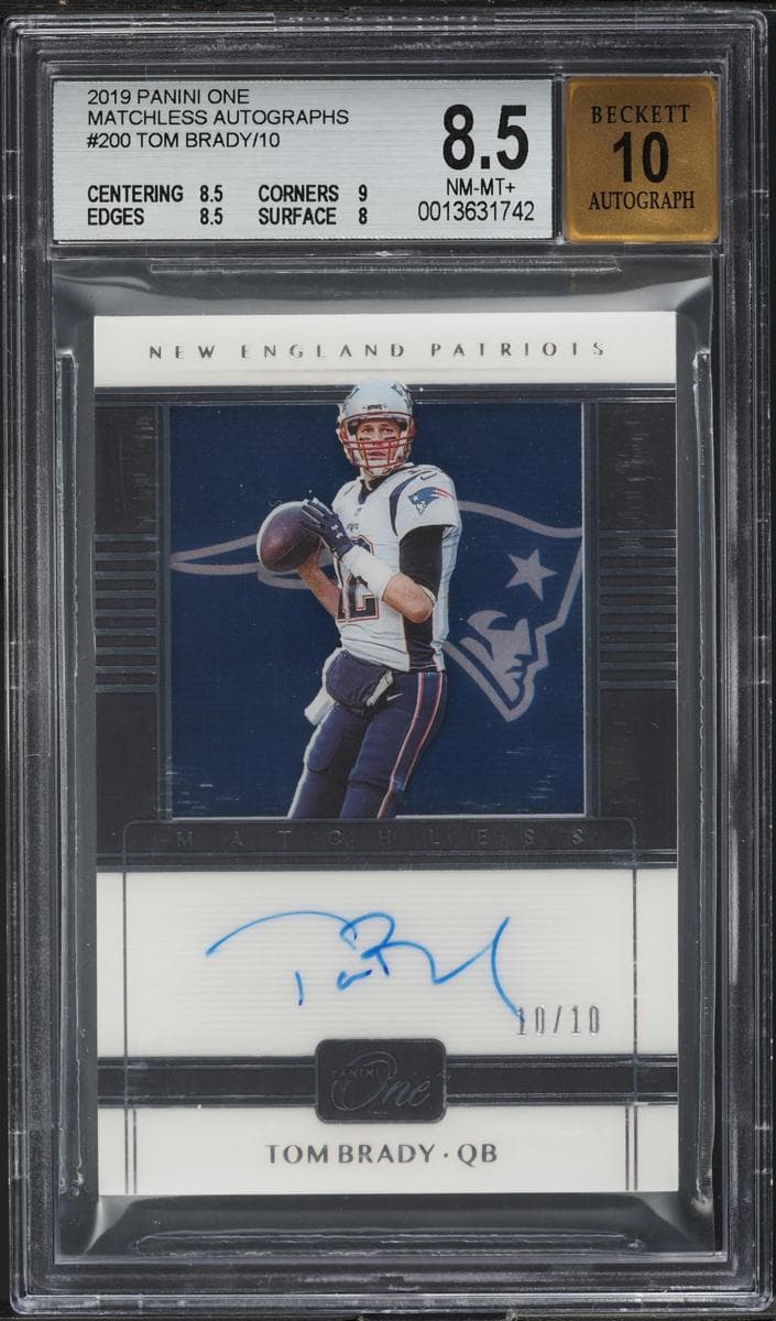 Tom Brady 2019 panini