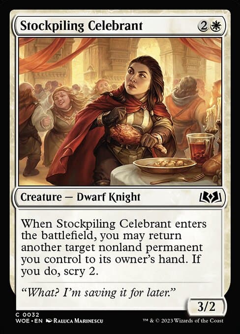 Stockpiling Celebrant 2023 Magic: The Gathering Wilds of Eldraine