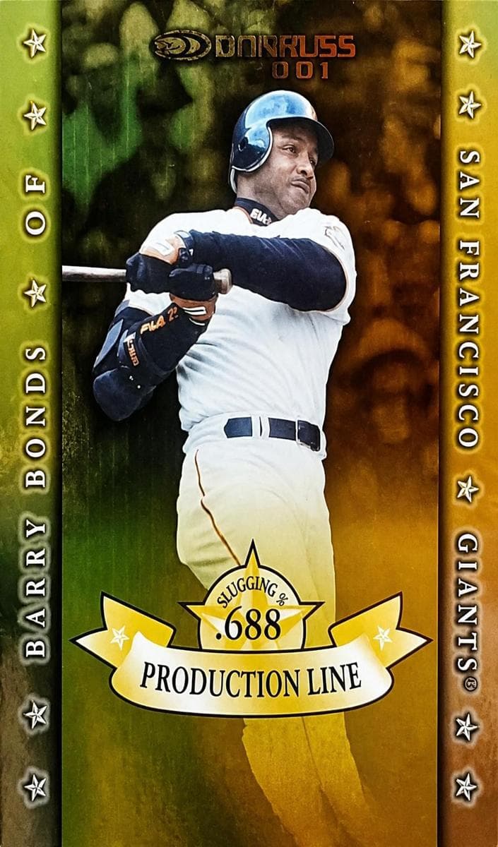 Barry Bonds 2001 panini Donruss