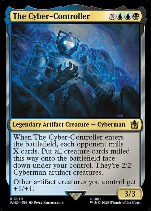 The Cyber-Controller 2023 Magic: The Gathering Doctor Who Foil