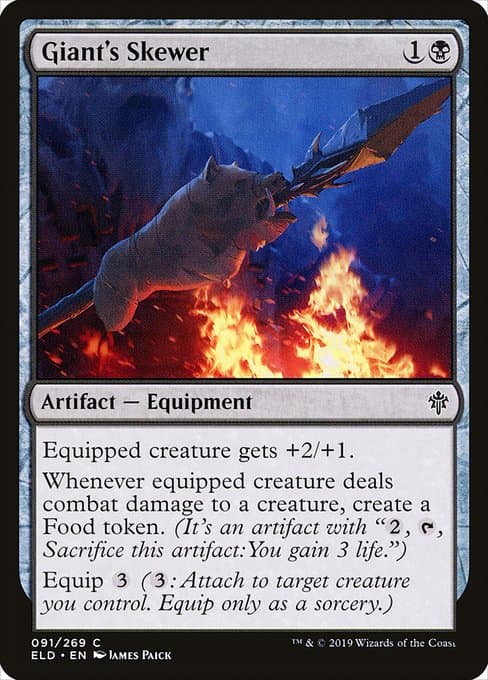 Giant's Skewer 2019 Magic: The Gathering Throne of Eldraine