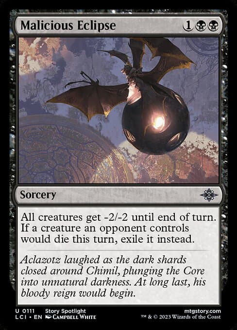 Malicious Eclipse 2023 Magic: The Gathering Lost Caverns of Ixalan