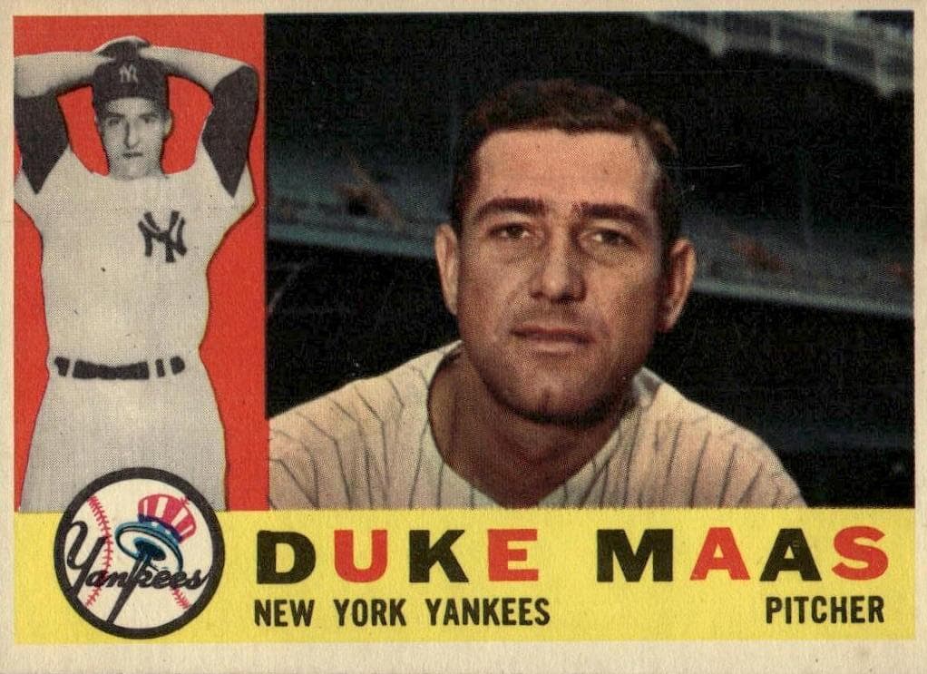 Duke Maas 1960 topps Topps