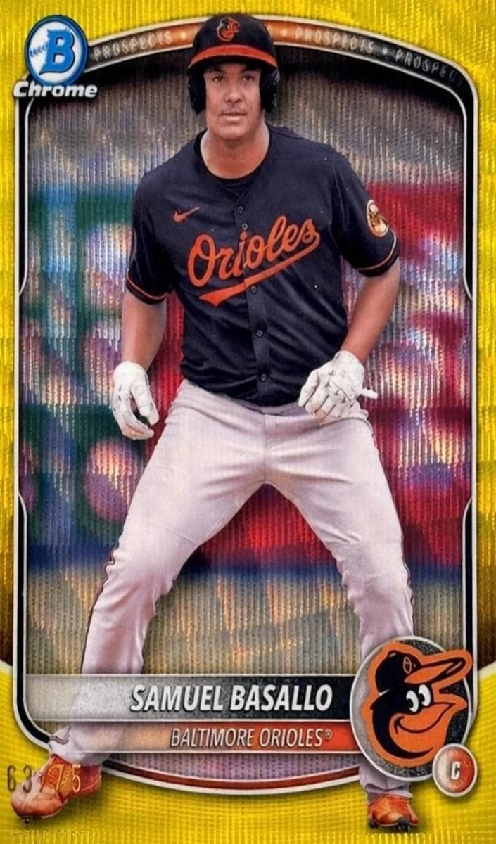 Samuel Basallo 2025 bowman Bowman Chrome Prospects