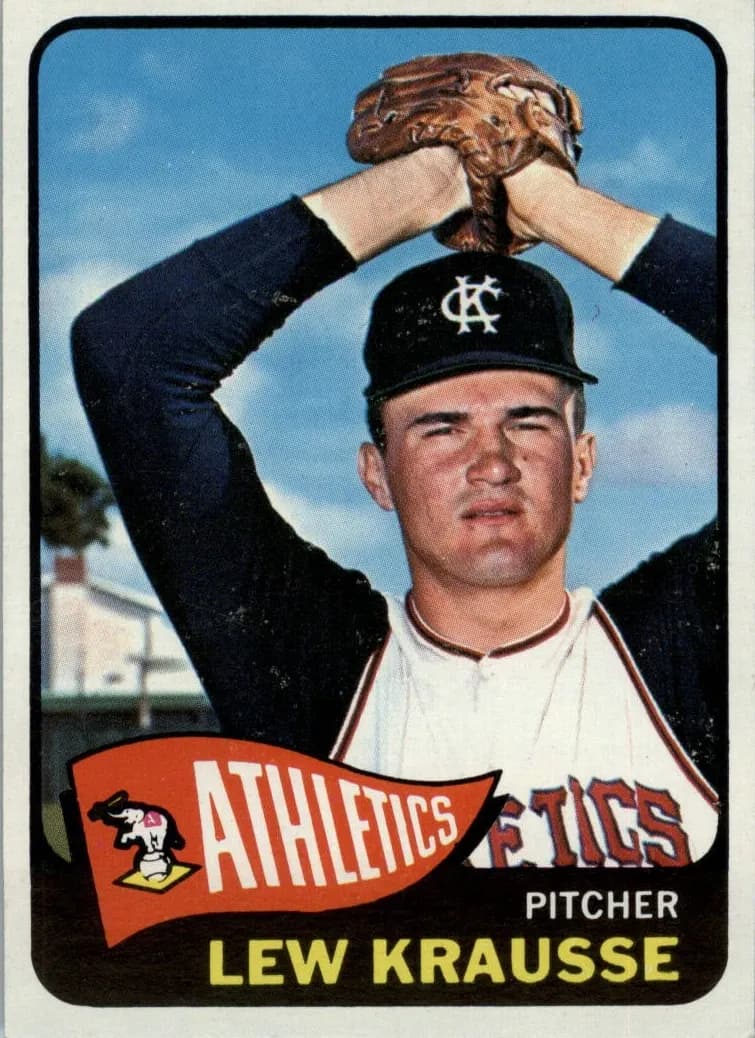 Lew Krausse 1965 topps Topps