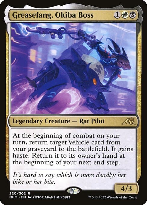 Greasefang, Okiba Boss 2022 Magic: The Gathering